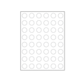 Nevs 1/4" Color Coding Dots White - Sheet Form DOT-14M White